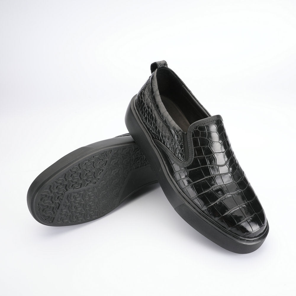 Crocodile Belly Skin Men's Leather Shoes Genuine Leather Moccasins Business Casual Loafers Shoes