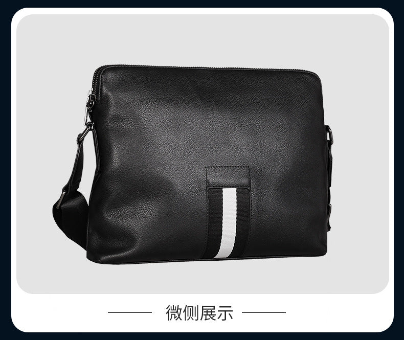 Men's Shoulder Bag Made of Genuine Cowhide Leather High Quality Casual Crossbody Bag