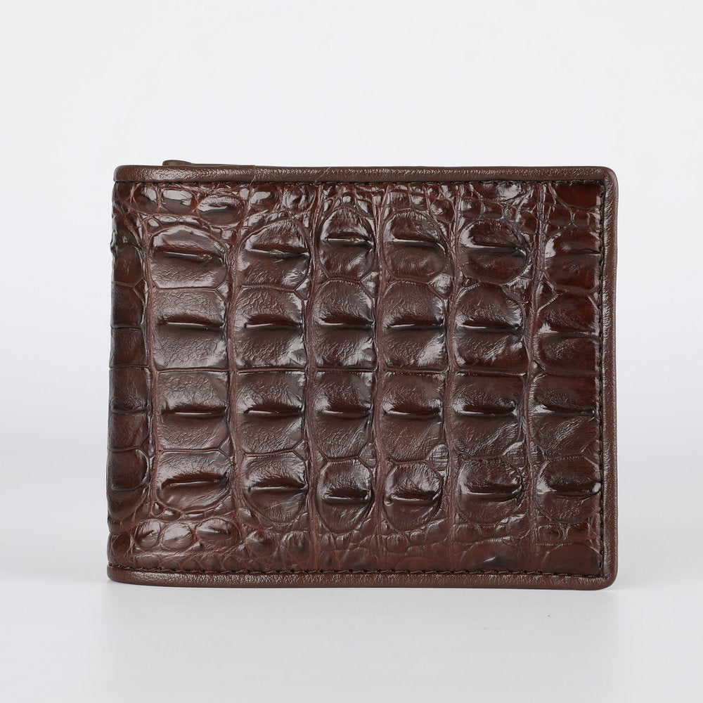 Crocodile Skin Short Wallet Genuine Leather Fashion Business Casual Coin Purse Wallet