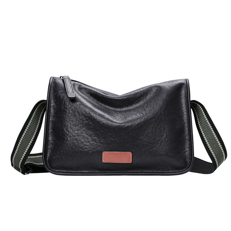Men's Shoulder Bag Genuine Cowhide Leather Fashion Casual Commuting Crossbody Bag