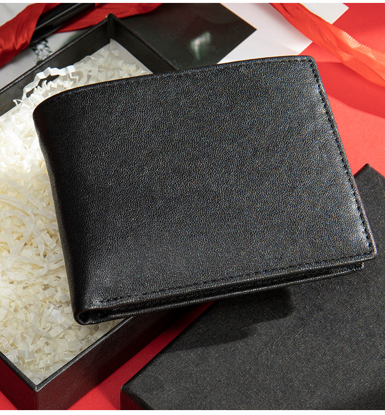 Men's long wallet, tanned leather, high quality coin purse, birthday gift, wallet for men