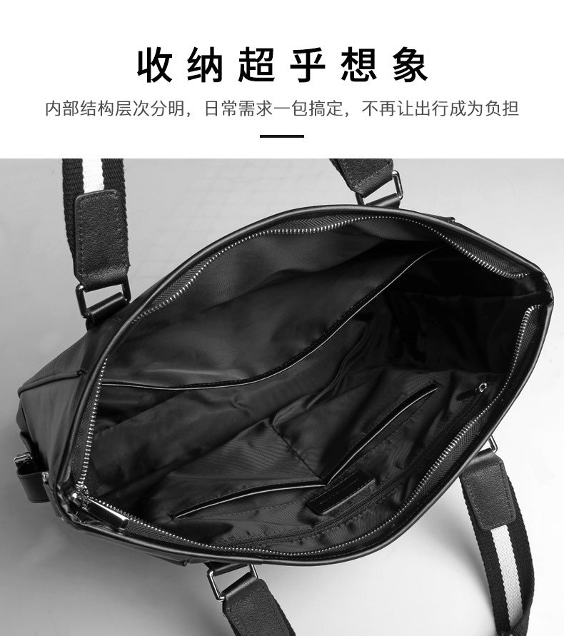 Men's handbag Genuine cowhide computer bag Large capacity briefcase for business trips