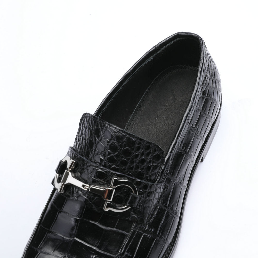 New Crocodile Belly Skin Genuine Leather Men's Business Shoes Formal Casual Men's Leather Shoes
