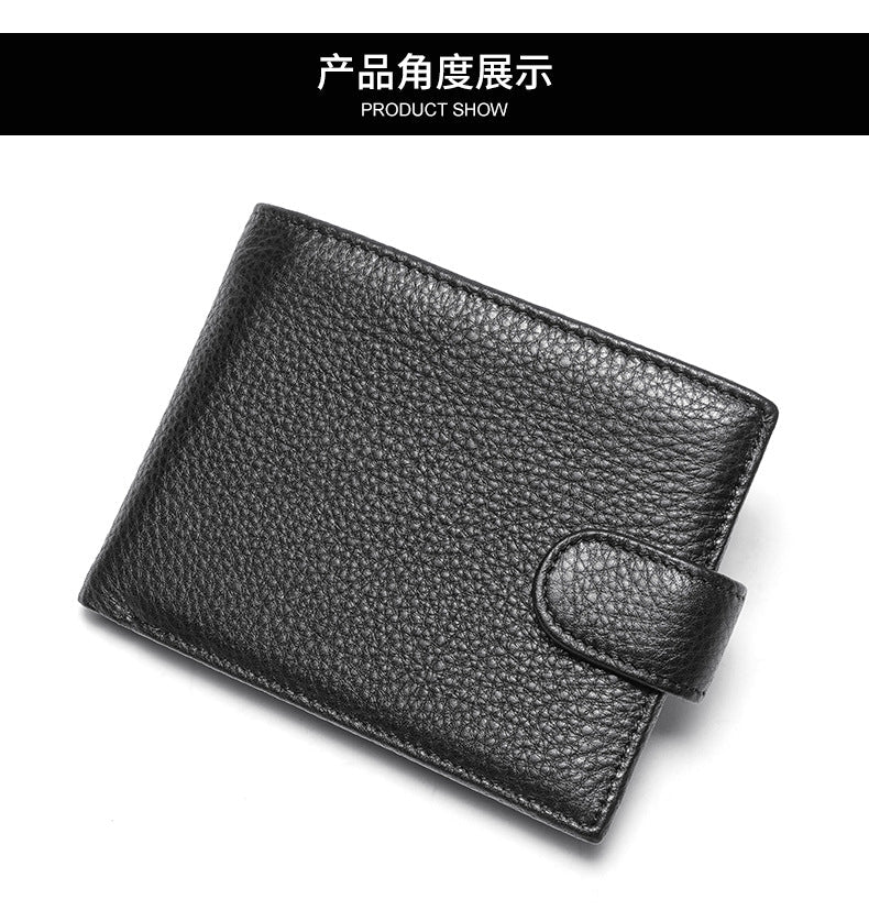 Men's wallet cowhide simple high quality wallet for men