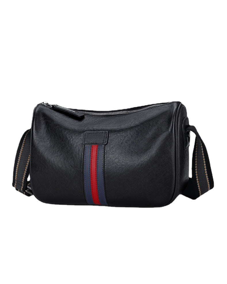 Men's Shoulder Bag Genuine Cowhide Leather Fashion Casual Commuting Crossbody Bag for Men