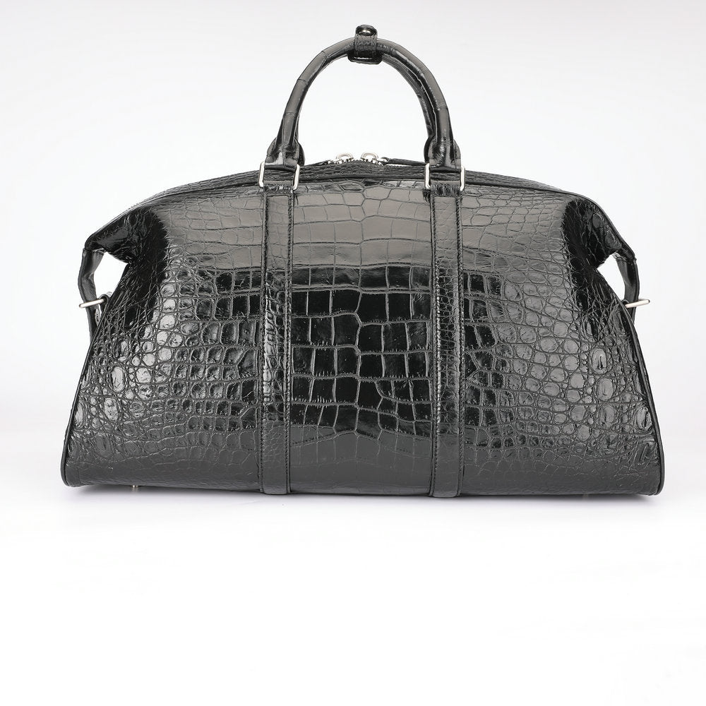 Crocodile Belly Skin Unisex Genuine Leather Travel Bag Luxury Travel Business Luggage Bag Super Large Capacity Handbag Handbag