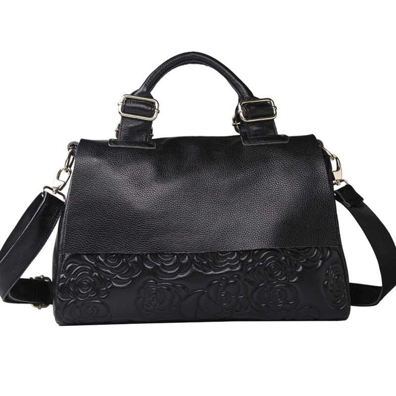 Women's handbag fashion genuine leather bag small incense style commuting crossbody bag shoulder bag goes with anything