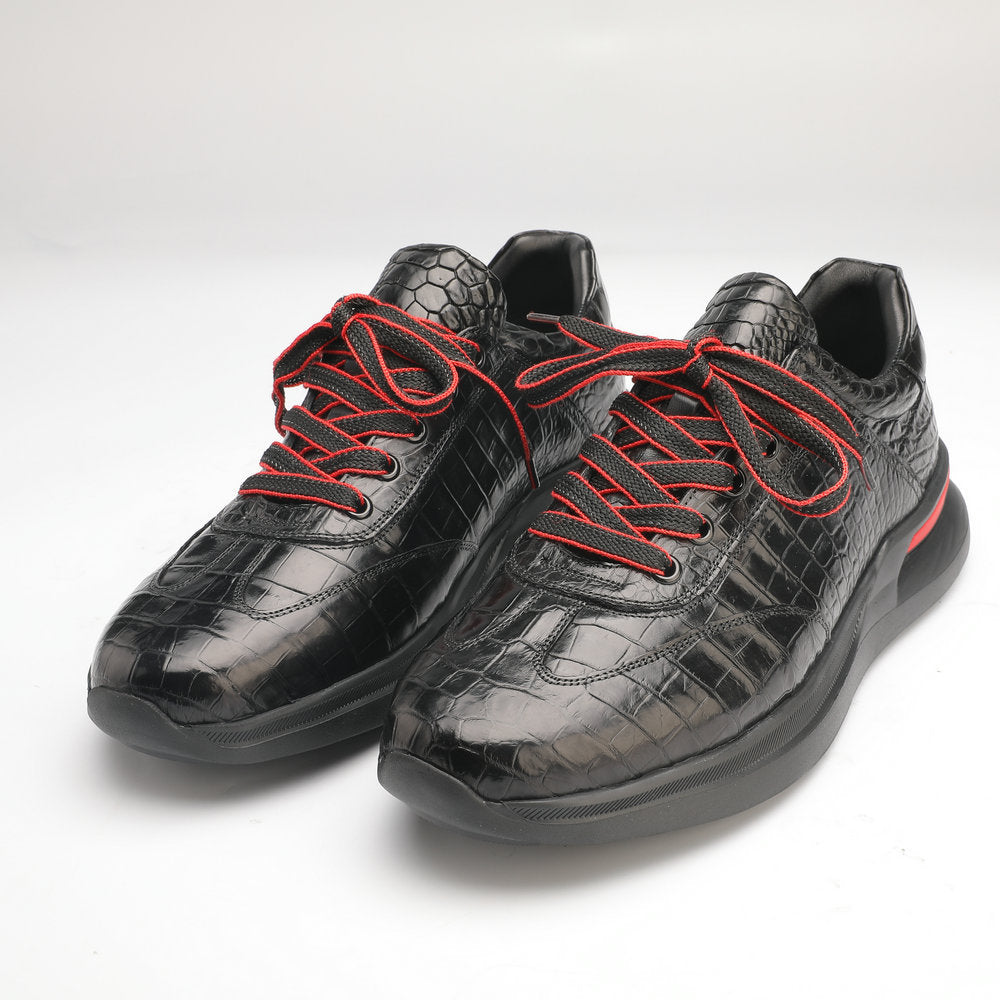 Crocodile Belly Skin Genuine Leather Men's Leather Shoes Sports Casual Shoes