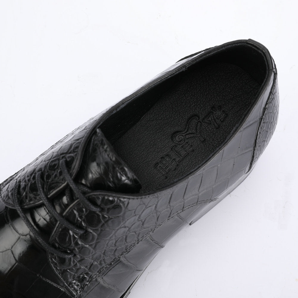 Crocodile Belly Skin Men's Leather Shoes Made of Genuine Leather Luxury Formal Business Shoes