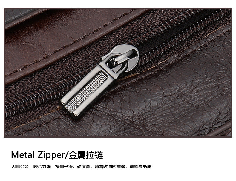 Men's Wallet RFID Coin Card Holder Retro Large Capacity Clutch Bag Men's Wallet