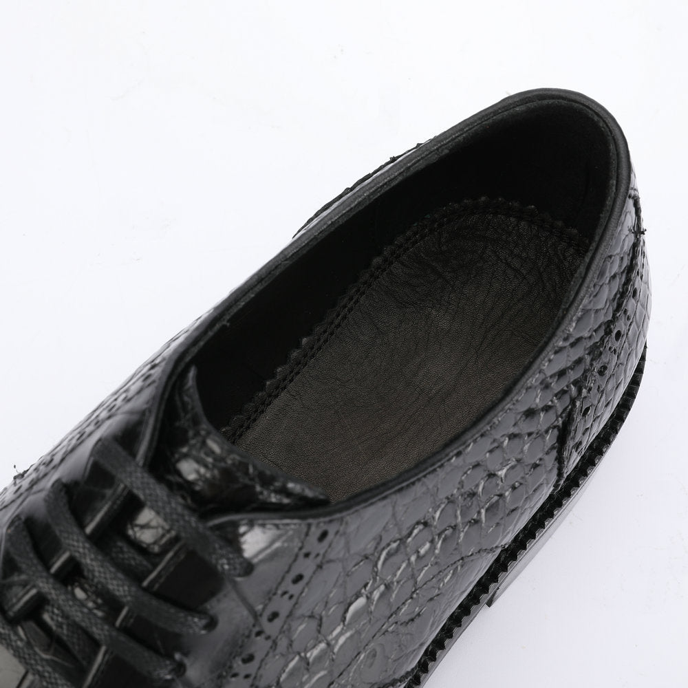 New Men's Leather Shoes Crocodile Belly Skin Genuine Leather Breathable Business Suit Shoes