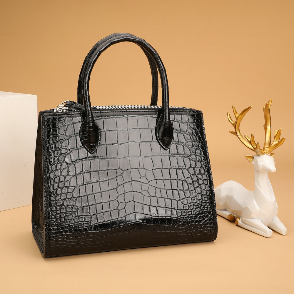 Women's Shoulder Bag Siamese Crocodile Skin Handbag 2way Bag Crossbody Bag Ryukou