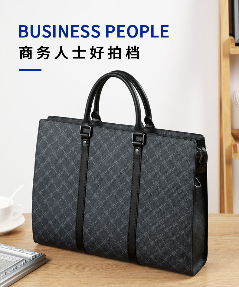 Men's Briefcase Business Business Travel Handbag Crossbody Shoulder Bag Large Capacity Travel Bag Men's Handbag