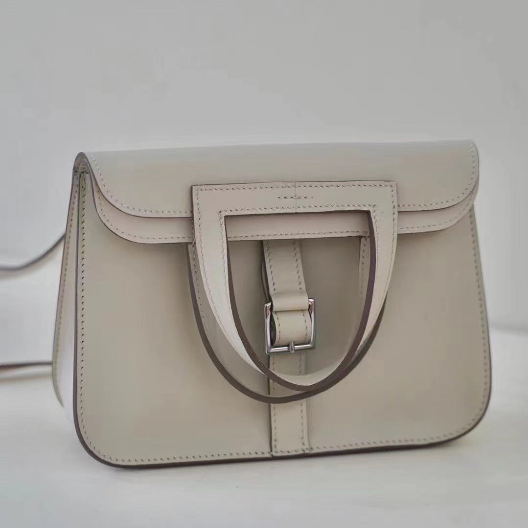Women's handbag cowhide shoulder bag genuine leather square bag leather tote bag commuting OL