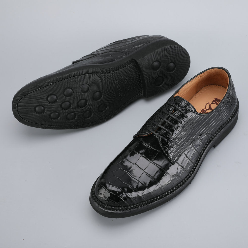 Genuine crocodile leather men's leather shoes casual business shoes