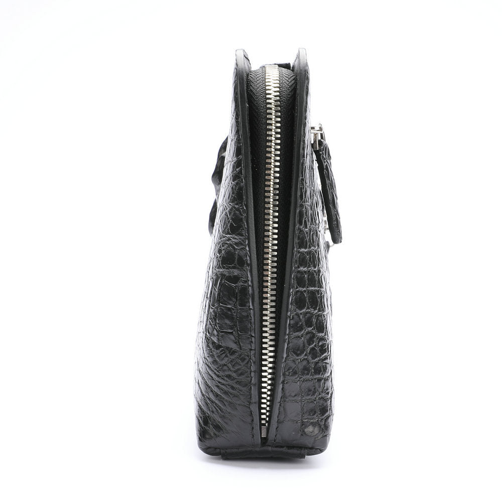 Crocodile bone skin men's handbag genuine leather business casual men's bag
