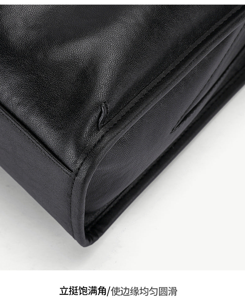 Men's Shoulder Bag Cowhide Genuine Leather Fashion Casual Commuting Crossbody Bag for Men