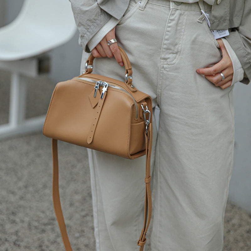 Genuine leather women's handbag fashion accessory bag cowhide shoulder bag that goes with anything