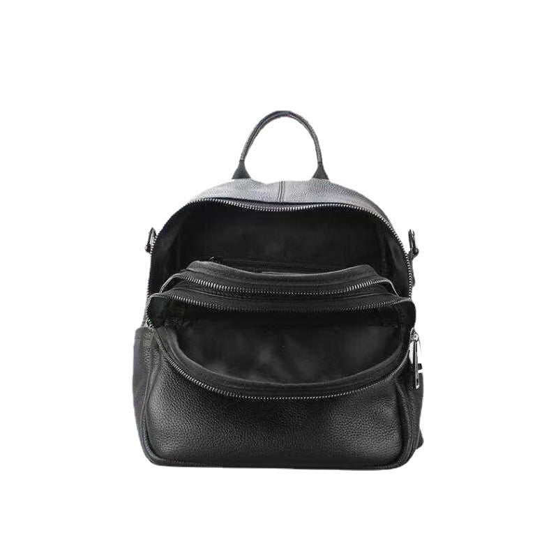 Genuine Leather Shoulder Bag Women Large Capacity Shoulder Bag Cowhide Ladies Rucksack Casual