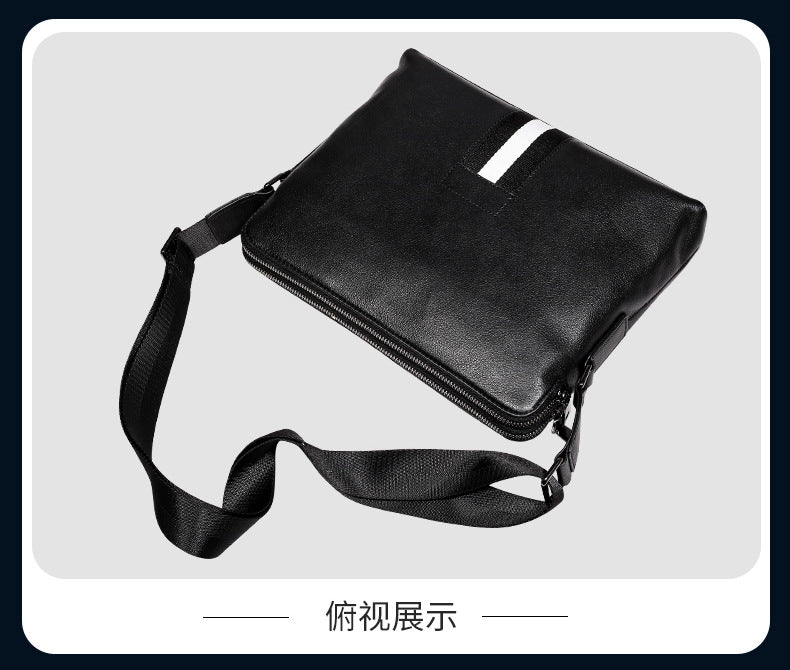 Men's Shoulder Bag Made of Genuine Cowhide Leather High Quality Casual Crossbody Bag
