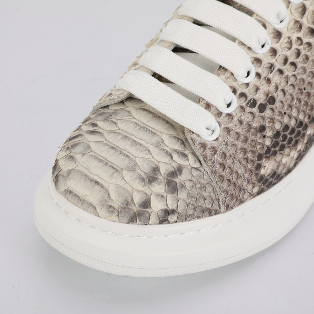 Python Skin Men's Casual Shoes Luxury Excellent Breathability Platform Sneakers Men's Shoes