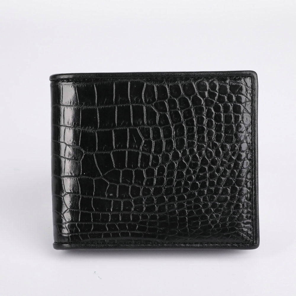 Crocodile Skin Short Wallet Genuine Leather Fashion Business Casual Coin Purse Wallet