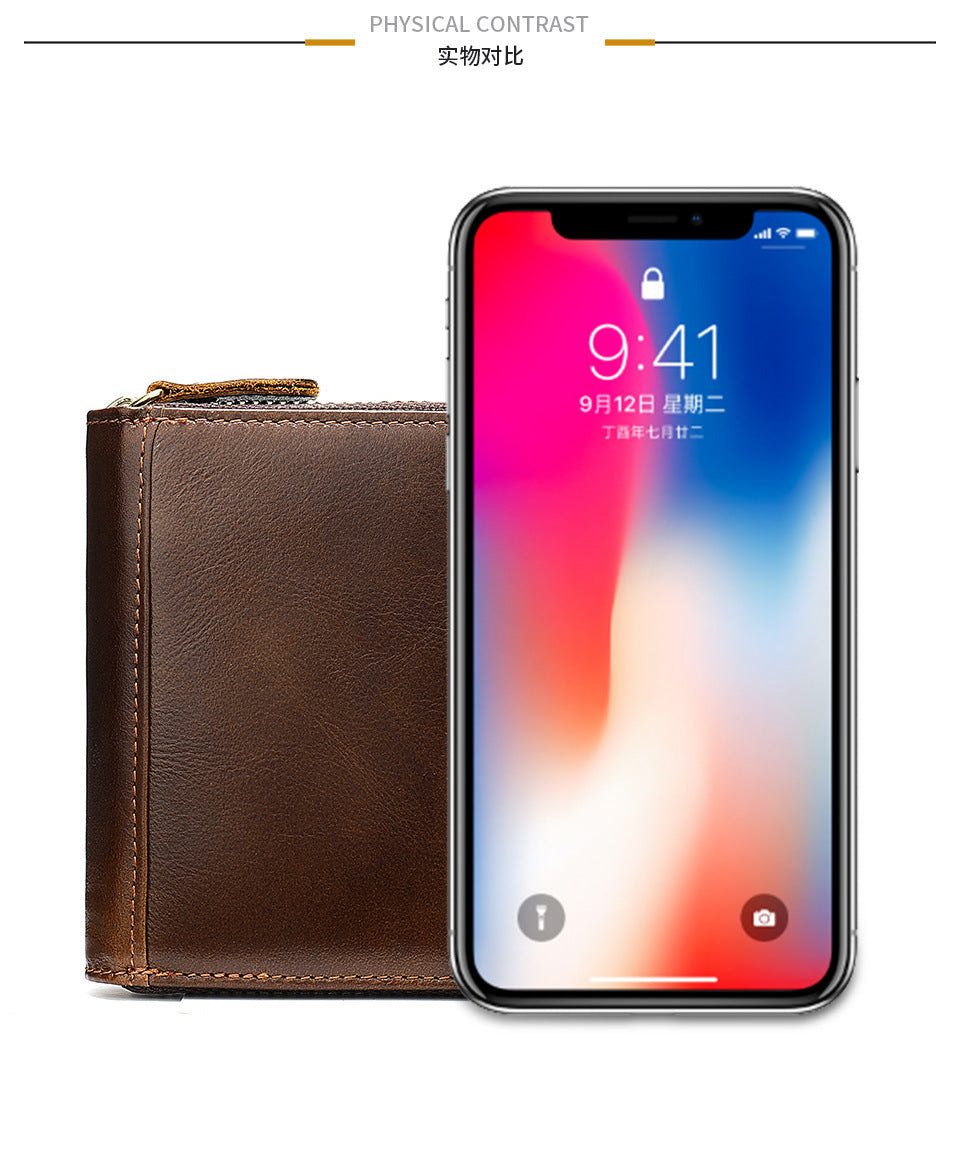 Men's Wallet Coin Purse Card Holder Compact Men's Card Bag Wallet