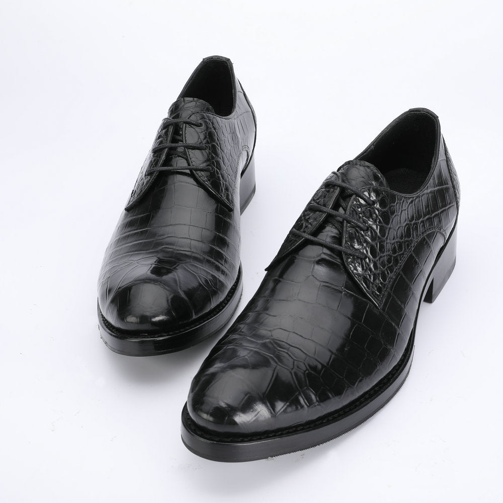 Crocodile Belly Skin Men's Leather Shoes Made of Genuine Leather Luxury Formal Business Shoes