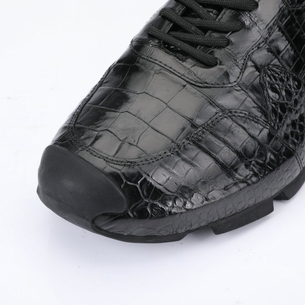Crocodile leather genuine leather men's shoes fashion rubber sole in-heel men's shoes