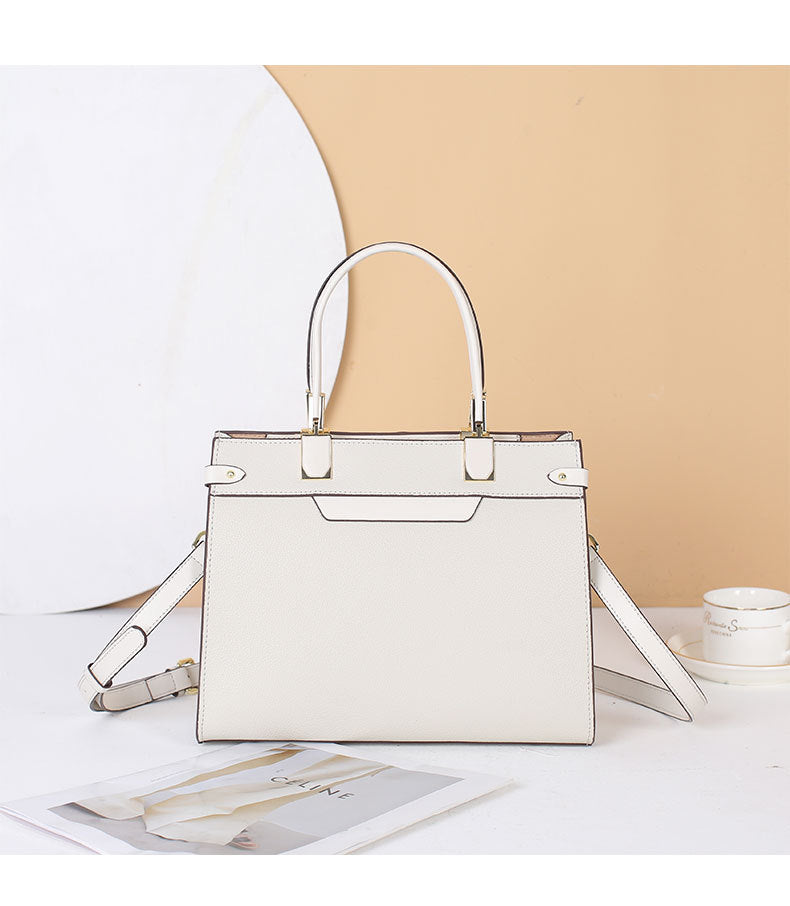 Women's Handbag Temperament Large Capacity Genuine Leather Shoulder Bag Crossbody Bag Commuting OL