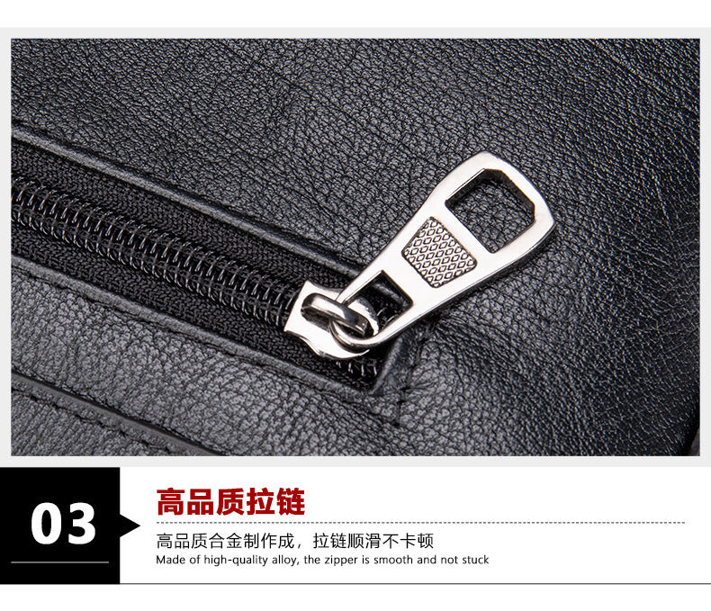 Men's Clutch Bag Cowhide Genuine Leather Korean Fashion Business Men's Wrist Bag