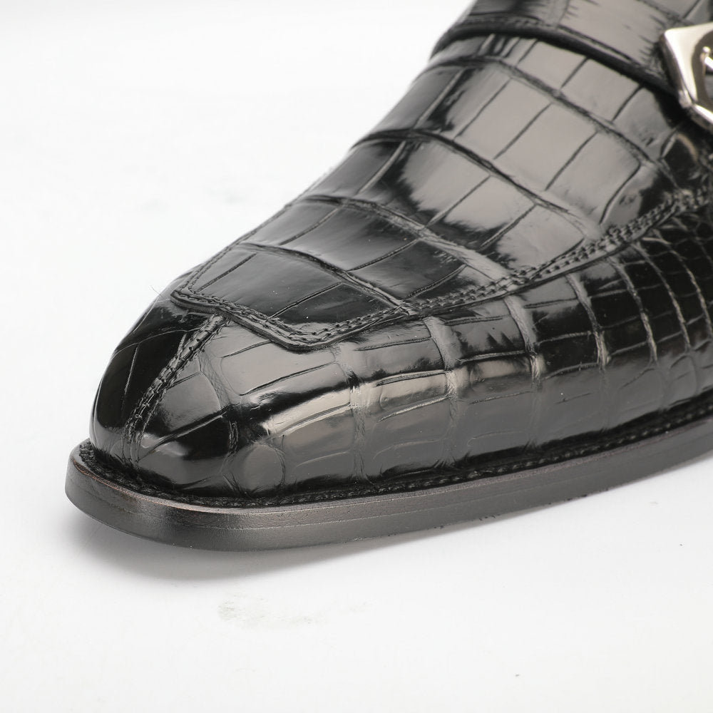 New crocodile skin men's leather shoes, genuine leather, non-slip business shoes