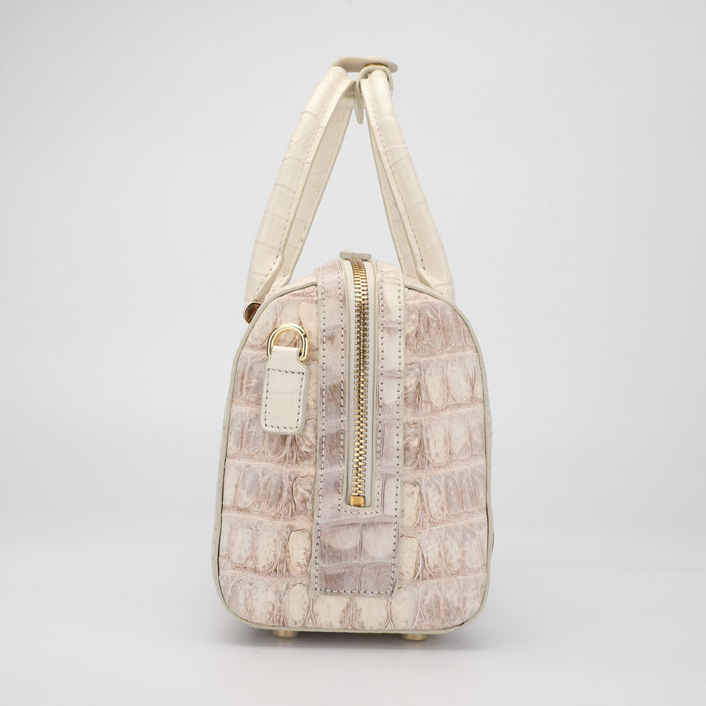 Siamese crocodile skin women's bag genuine leather bag pillow bag crossbody bag 2way bag fashion