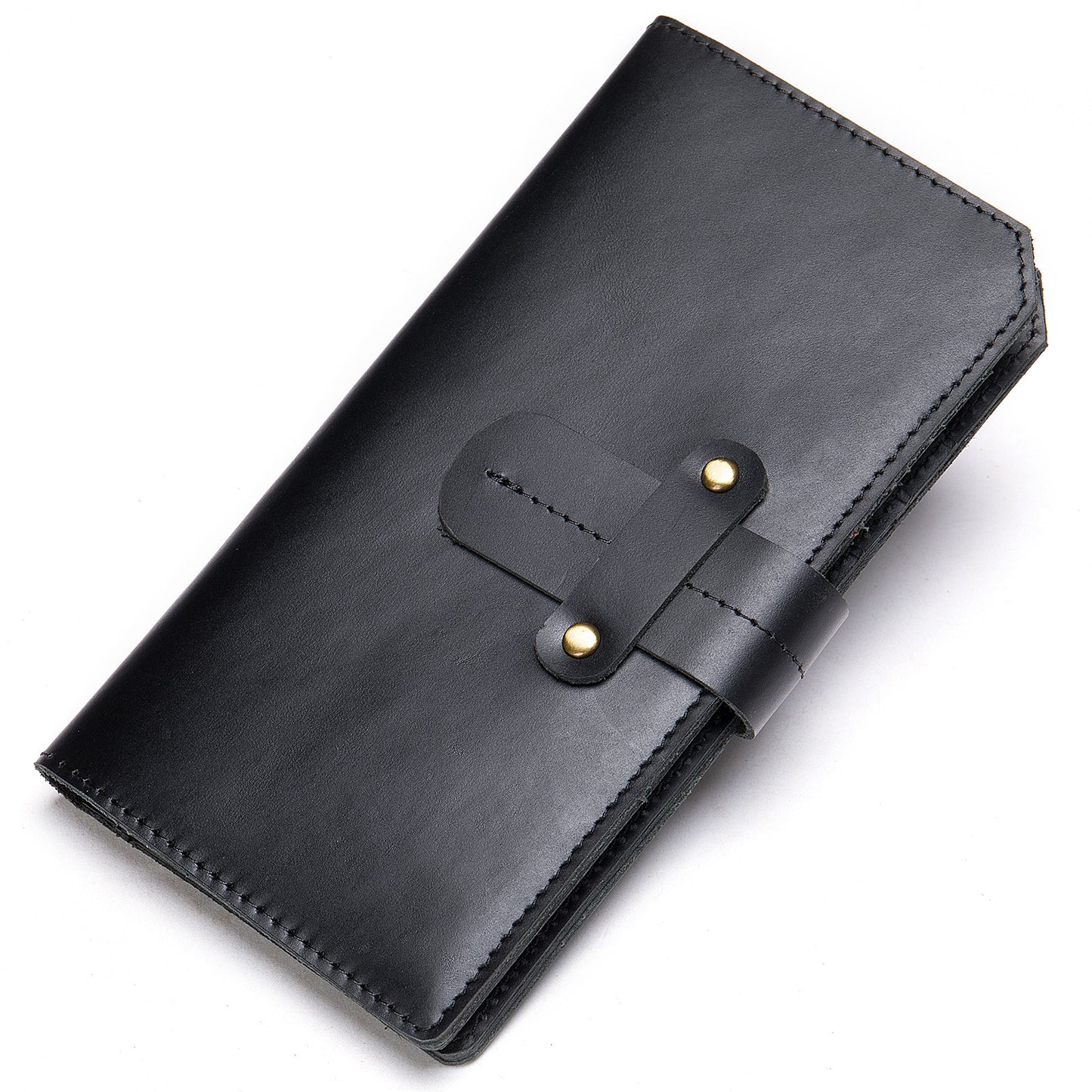 Men's long wallet made of cowhide genuine leather RFID anti-theft brush large capacity card bag for men