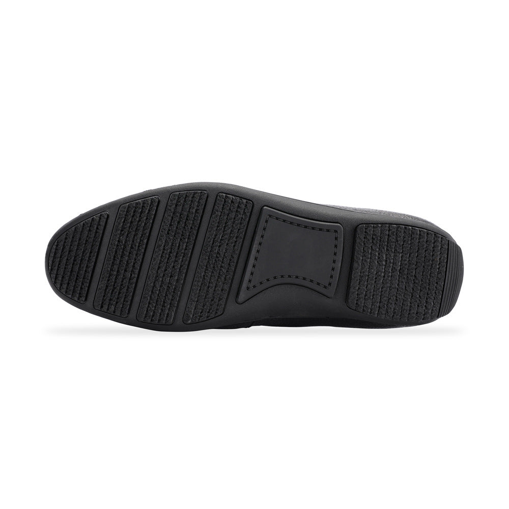 Ostrich skin genuine leather men's leather shoes moccasins business casual shoes