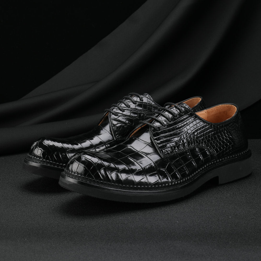 Genuine crocodile leather men's leather shoes casual business shoes