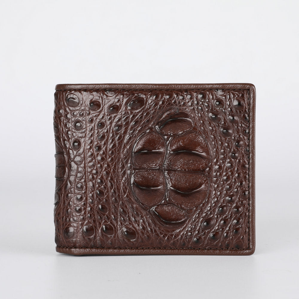 Crocodile Skin Short Wallet Genuine Leather Fashion Business Casual Coin Purse Wallet