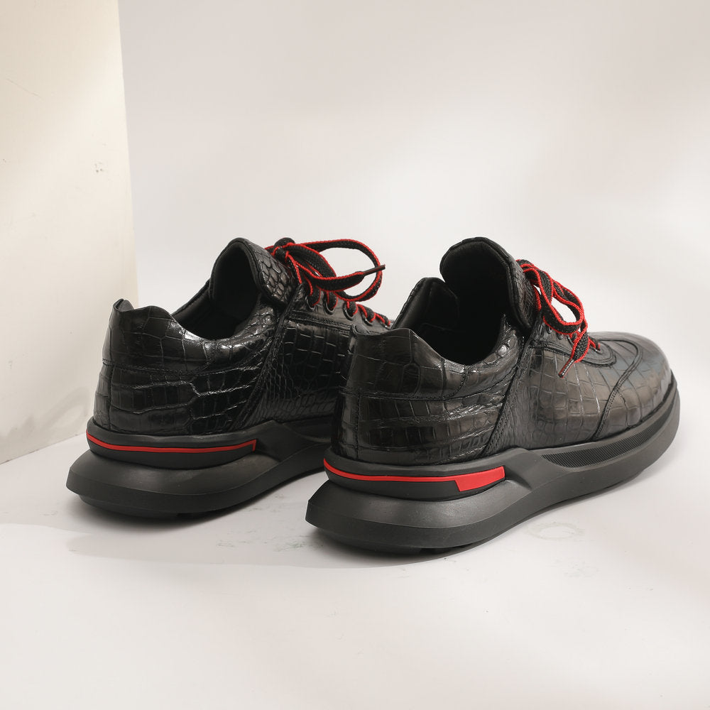 Crocodile Belly Skin Genuine Leather Men's Leather Shoes Sports Casual Shoes