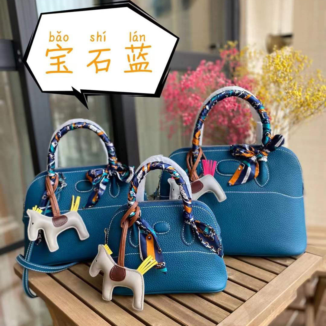 Women's Bag Cowhide Seashell Bag Stylish Handbag Zipper Large Capacity Shoulder Bag Casual Commuting