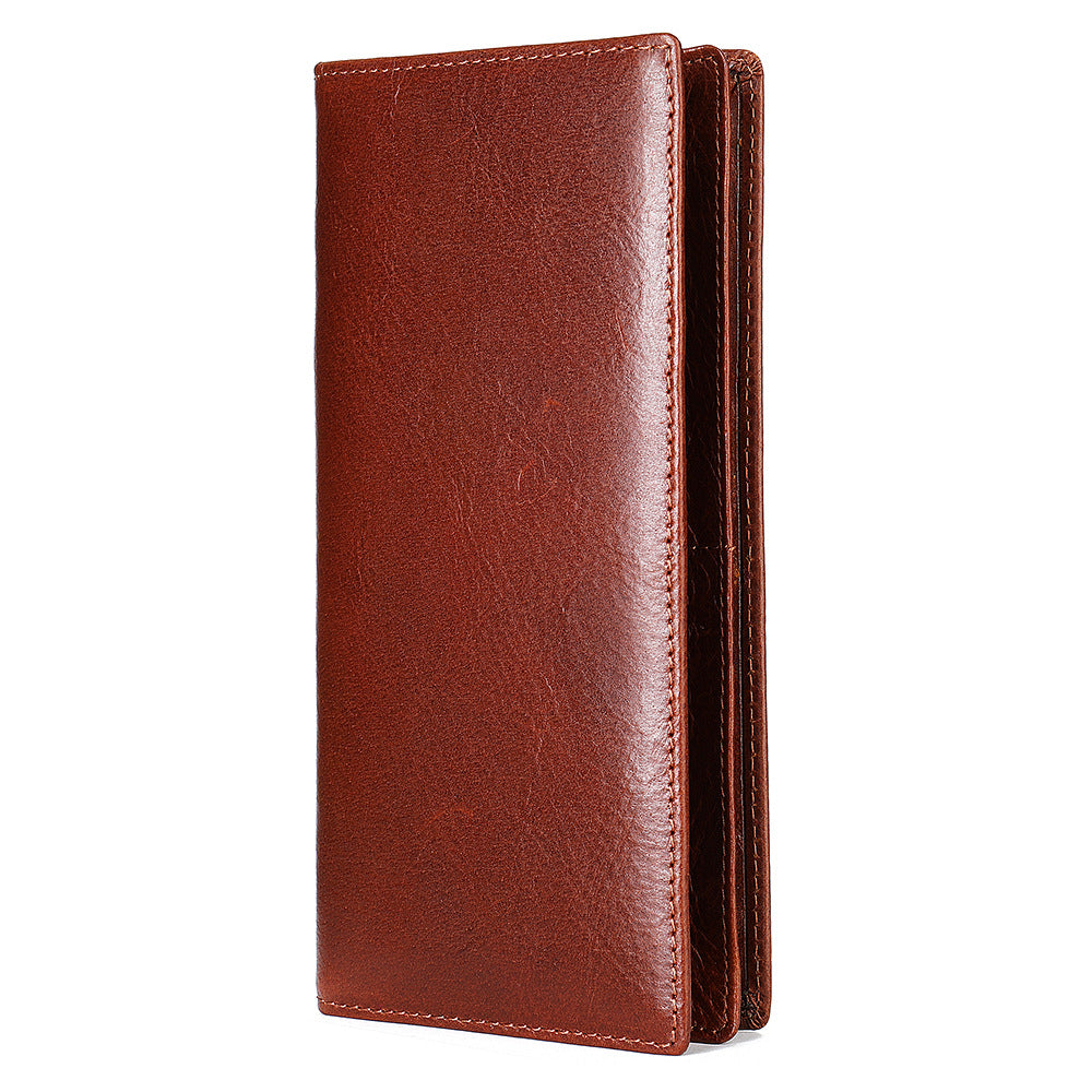 Men's long wallet handmade retro clutch bag coin holder wallet for men