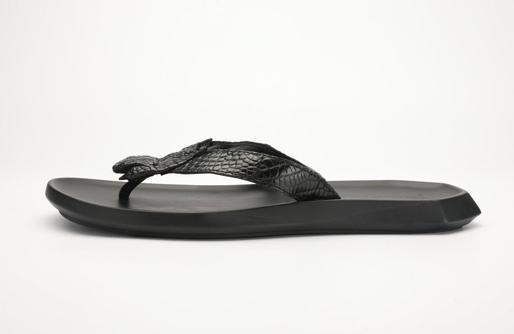 Crocodile Skin Claw Genuine Leather Slip Flop Summer Fashion Outdoor Anti-Slip Men's Slippers Men Sandals