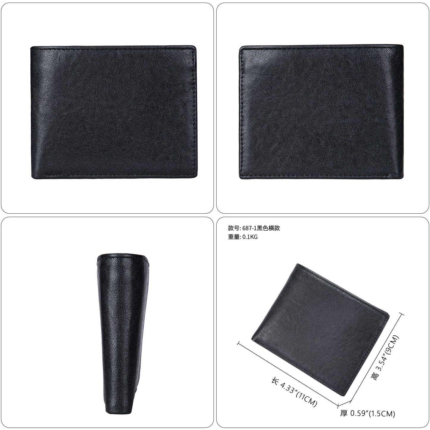 Men's long wallet, tanned leather, high quality coin purse, birthday gift, wallet for men