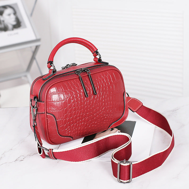 Women's handbag genuine leather shoulder bag simple fashion multifunctional crossbody bag