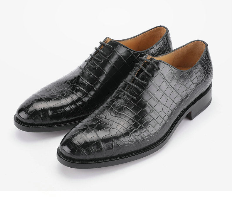 Crocodile Belly Skin Genuine Leather Men's Leather Shoes Business Formal Men's Shoes