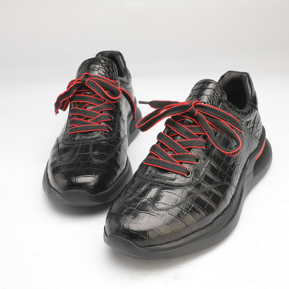 Crocodile Belly Skin Genuine Leather Men's Leather Shoes Sports Casual Shoes