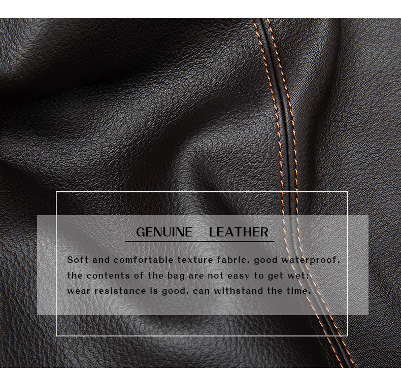 Men's Long Wallet Retro Genuine Cowhide Leather Large Capacity Card Holder RFID Anti-Theft Business Clutch Bag