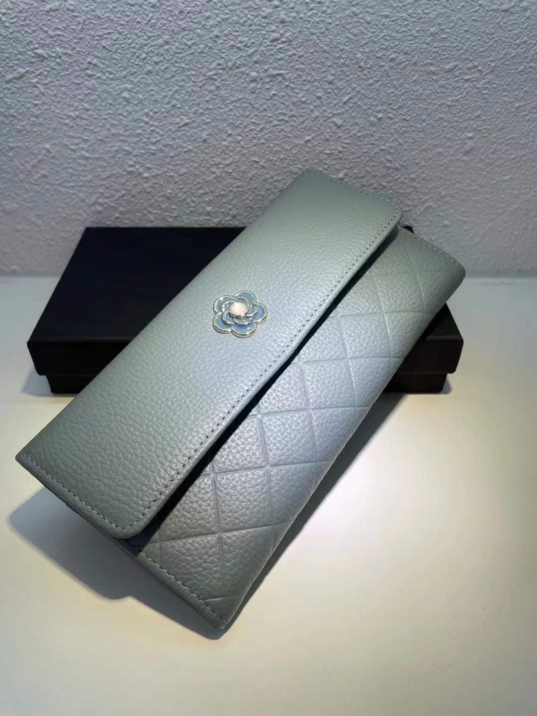 Ladies wallet cowhide clutch bag mobile pouch long wallet genuine leather wallet fashion