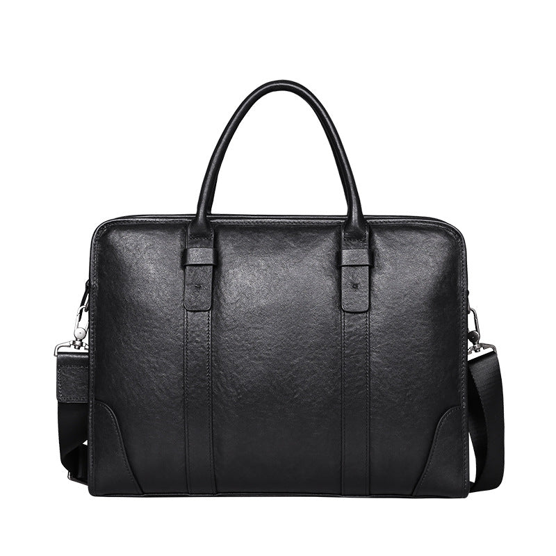 Men's handbag, genuine cowhide leather, crossbody bag, business, large capacity briefcase, computer bag
