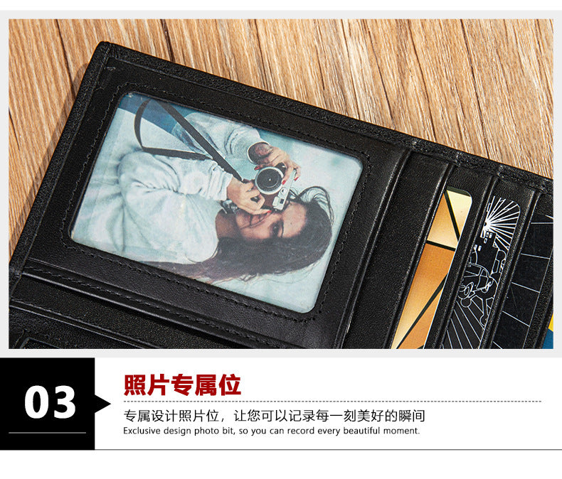 Men's long wallet, tanned leather, high quality coin purse, birthday gift, wallet for men