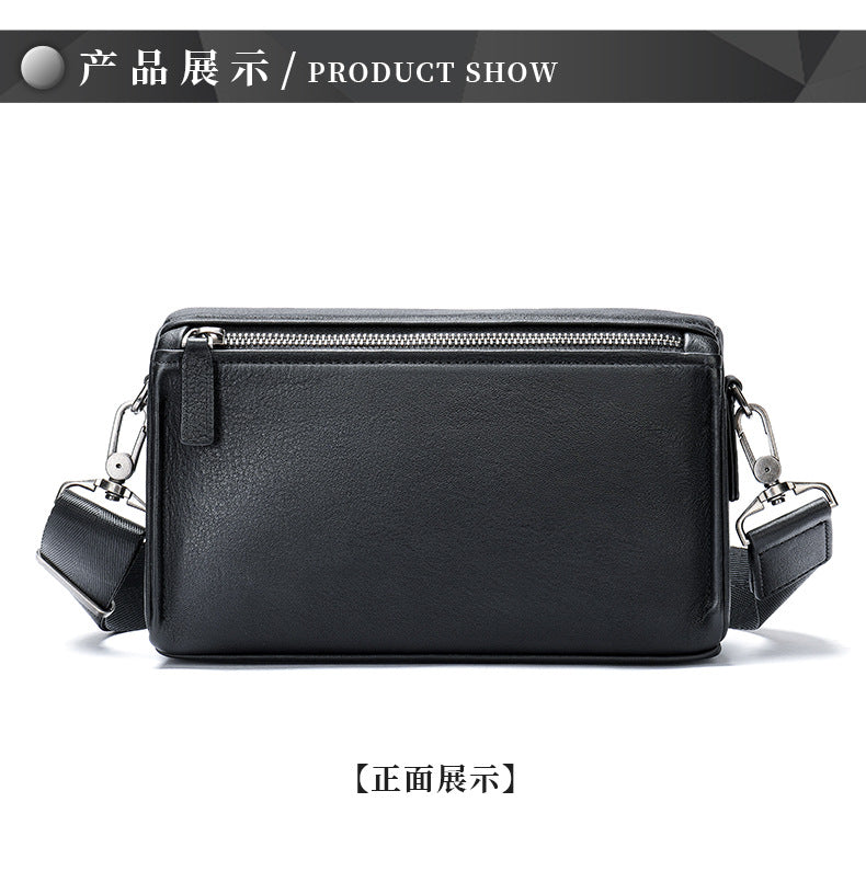 Men's Shoulder Bag Made of Genuine Cowhide Leather High Quality Men's Crossbody Bag Handbag